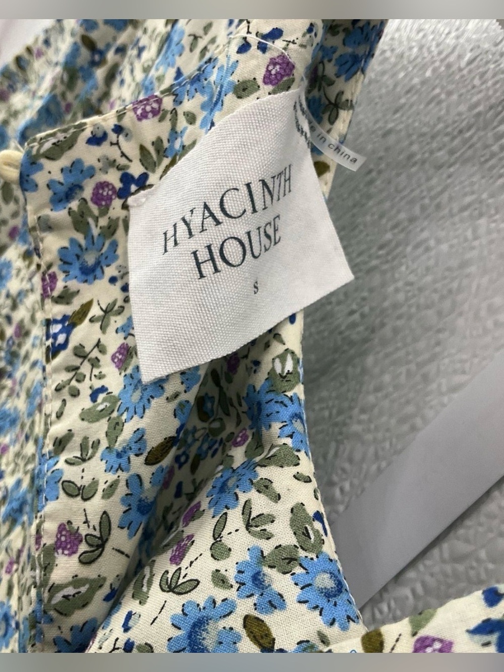 Tuckernuck Hyacinth House Quinn Dress Blue Floral Tiered NWT Coastal Preppy - Picture 3 of 8